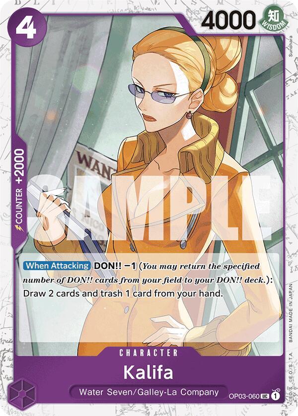 Kalifa (Jolly Roger Foil) OP03-060 Premium Booster -The Best- Card