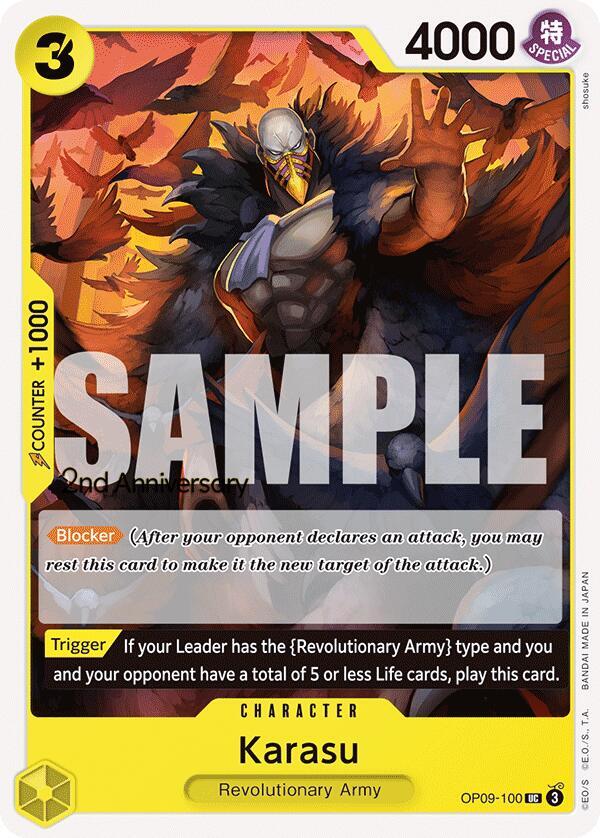 Karasu OP09-100 Emperors in the New World: 2nd Anniversary Tournament Cards Card