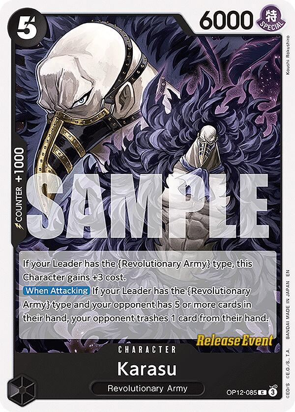 Karasu OP12-085 Legacy of the Master Release Event Cards Card