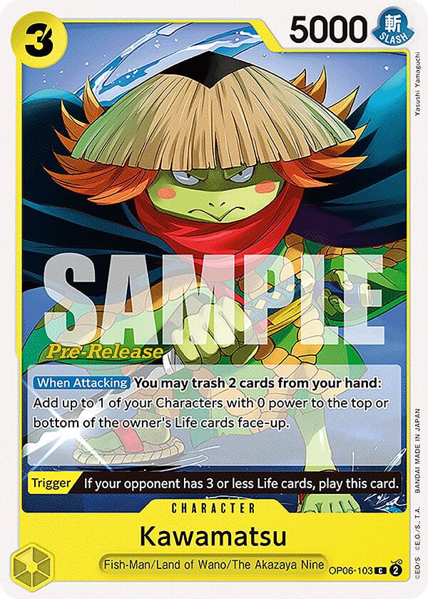 Kawamatsu OP06-103 Wings of the Captain Pre-Release Cards Card