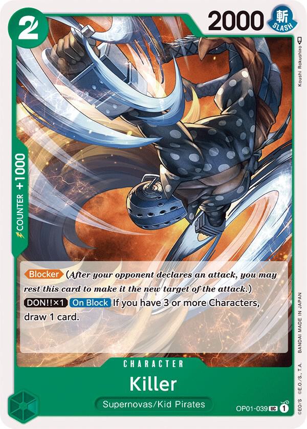 Killer OP01-039 Romance Dawn Card