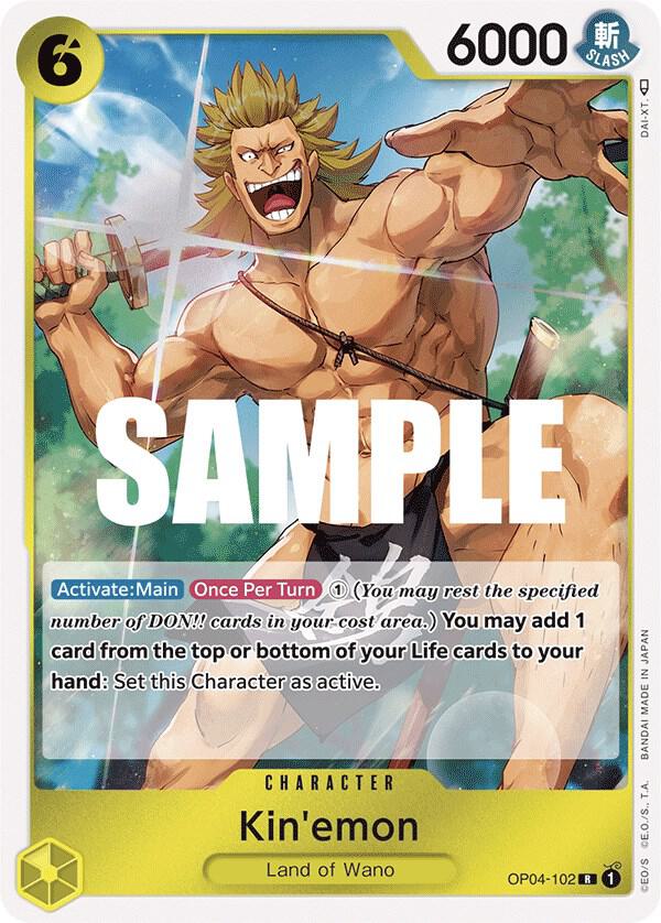 Kin'emon OP04-102 Kingdoms of Intrigue Card