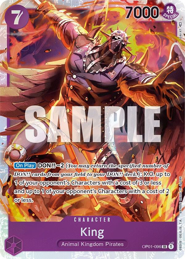 King (096) OP01-096 Romance Dawn Card