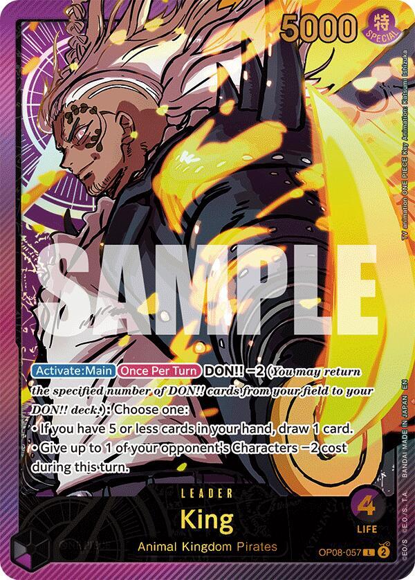 King (SP) OP08-057 Extra Booster: Anime 25th Collection Card