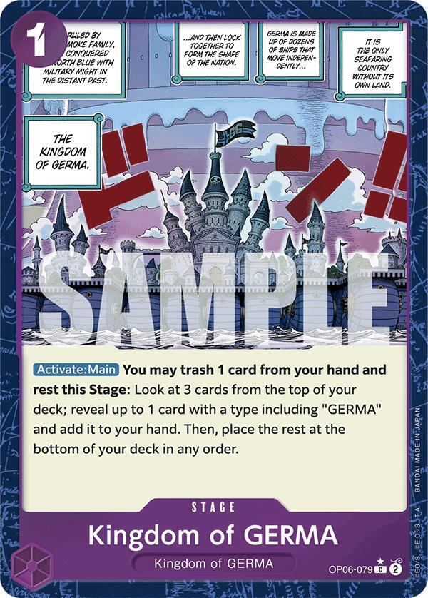 Kingdom of GERMA (Textured Foil) OP06-079 Premium Booster -The Best- Card