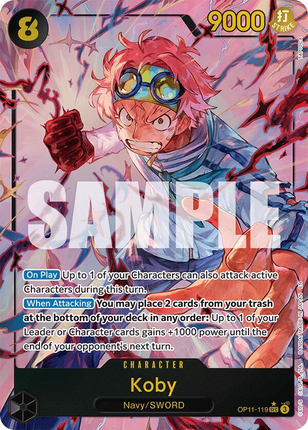 Koby (119) (Alternate Art) OP11-119 A Fist of Divine Speed Card