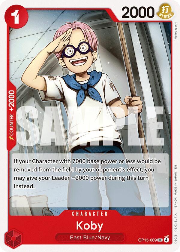 Koby (OP15-009) OP15-009 Adventure on Kami's Island Card
