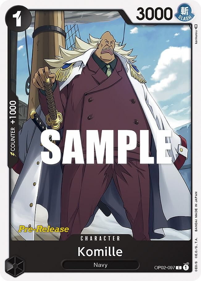Komille OP02-097 Paramount War Pre-Release Cards Card