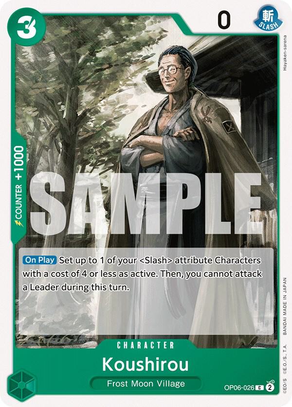 Koushirou OP06-026 Wings of the Captain Card