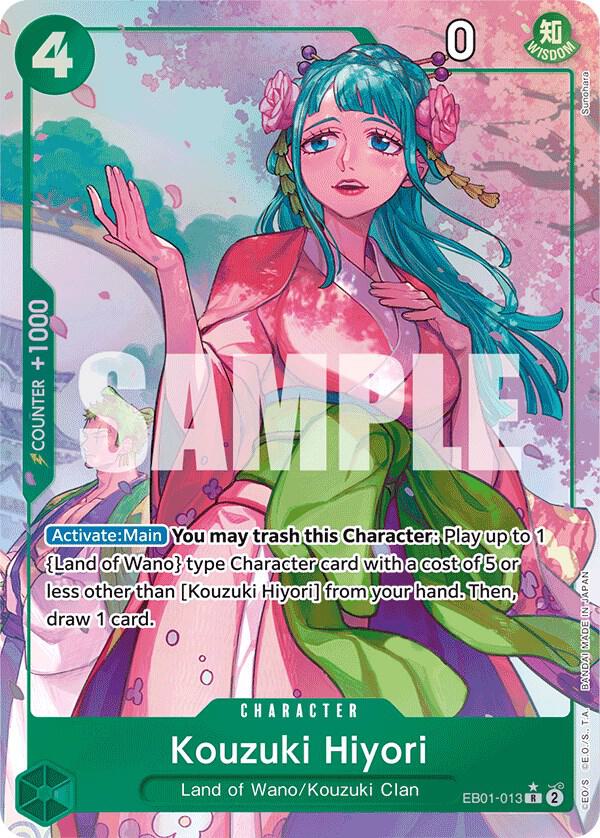 Kouzuki Hiyori (Alternate Art) EB01-013 Extra Booster: Memorial Collection Card