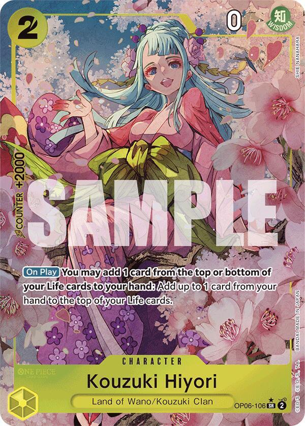Kouzuki Hiyori (Alternate Art) OP06-106 Premium Booster -The Best- Card