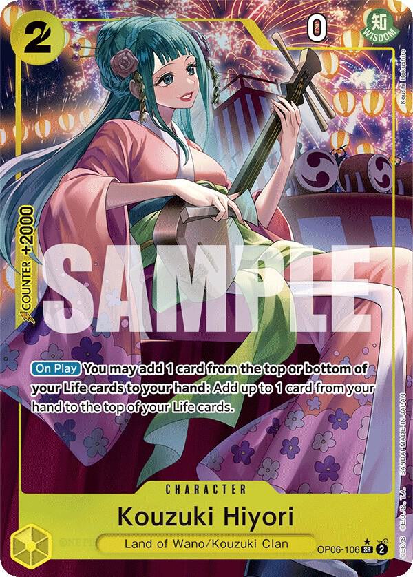 Kouzuki Hiyori (Alternate Art) OP06-106 Wings of the Captain Card