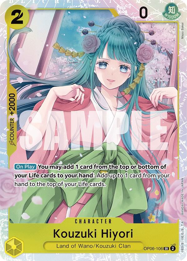 Kouzuki Hiyori OP06-106 Wings of the Captain Card