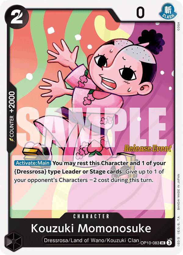 Kouzuki Momonosuke (083) OP10-083 Royal Blood Release Event Cards Card