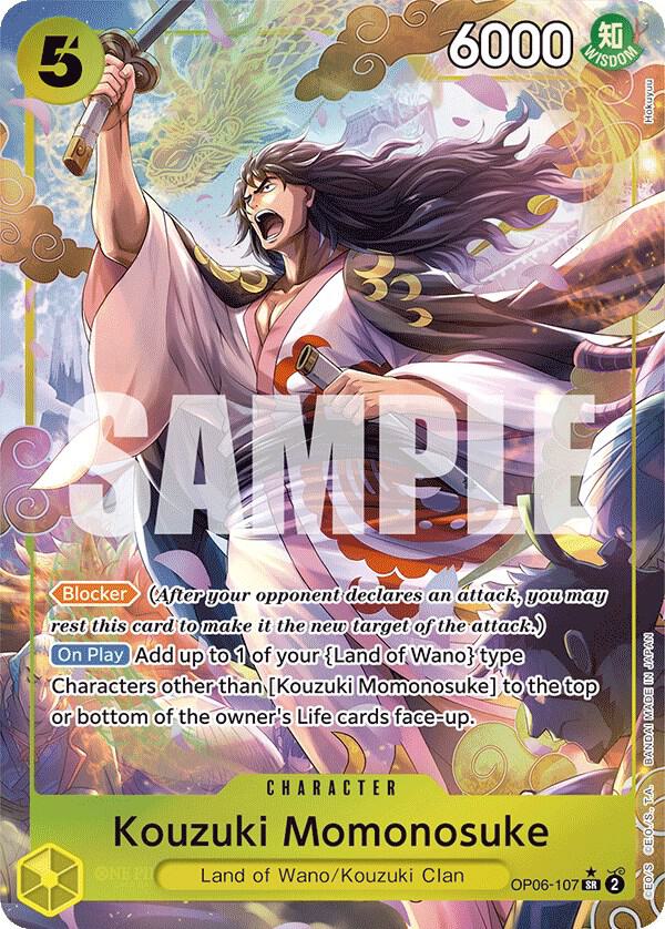 Kouzuki Momonosuke (Alternate Art) OP06-107 Wings of the Captain Card