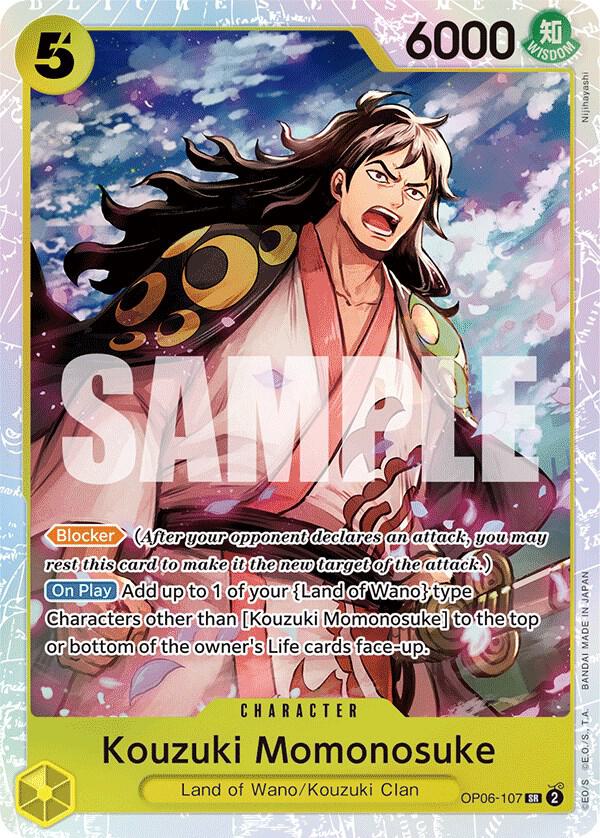 Kouzuki Momonosuke OP06-107 Wings of the Captain Card