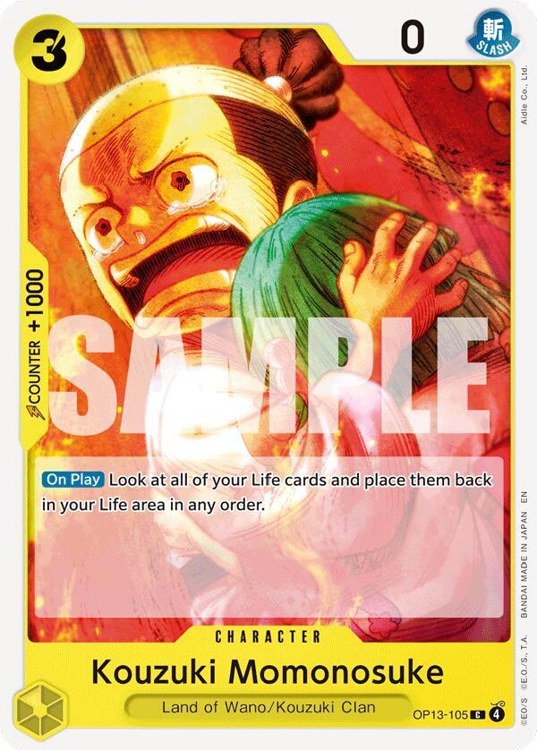 Kouzuki Momonosuke OP13-105 Carrying On His Will Card