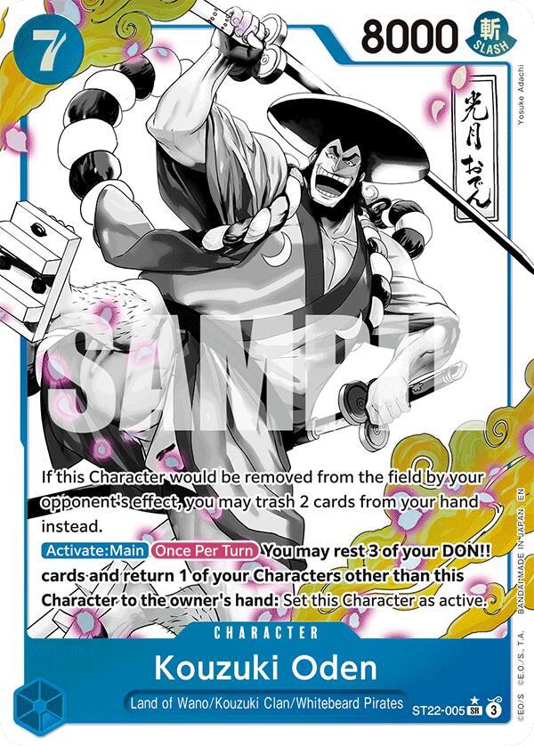 Kouzuki Oden (Parallel) ST22-005 Starter Deck 22: Ace & Newgate Card