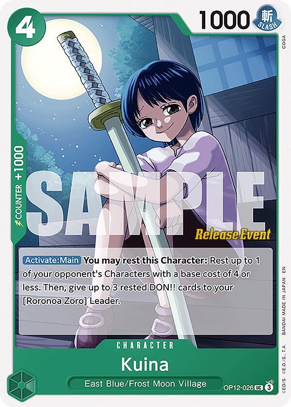 Kuina OP12-026 Legacy of the Master Release Event Cards Card