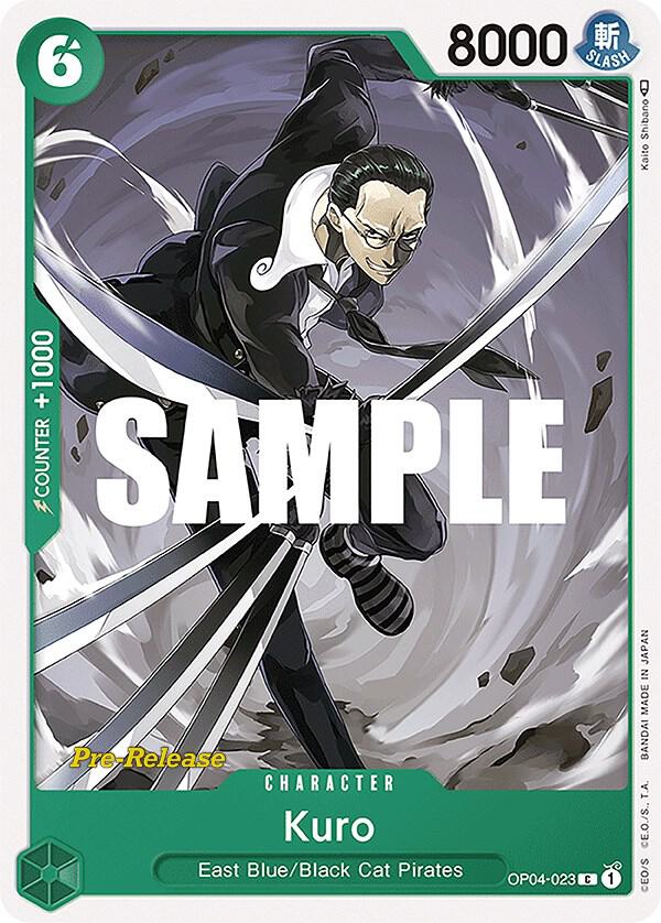 Kuro OP04-023 Kingdoms of Intrigue Pre-Release Cards Card