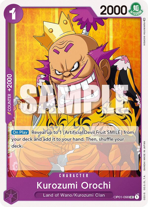 Kurozumi Orochi OP01-098 Romance Dawn Card
