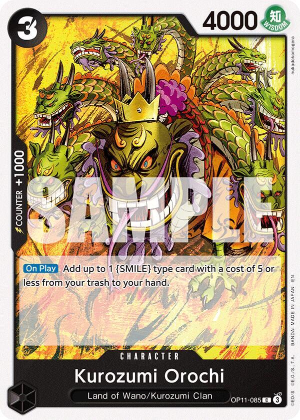 Kurozumi Orochi OP11-085 A Fist of Divine Speed Card