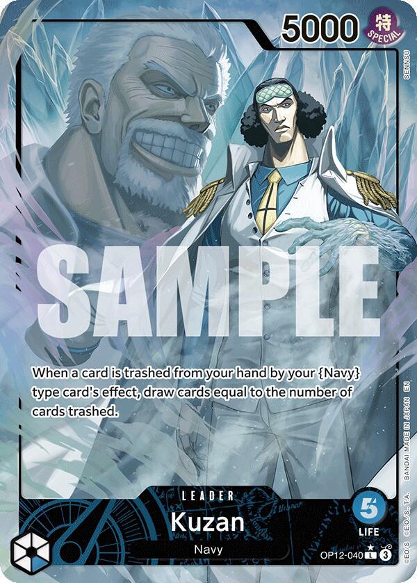 Kuzan (040) (Alternate Art) OP12-040 Legacy of the Master Card