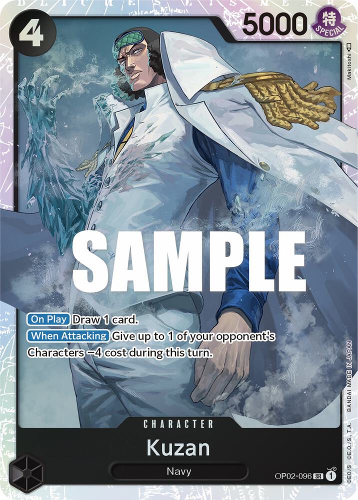 Kuzan (096) OP02-096 Paramount War Card