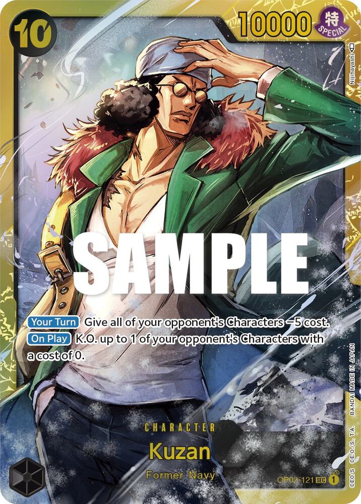 Kuzan (121) OP02-121 Paramount War Card