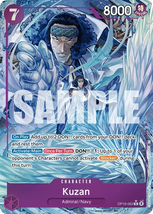 Kuzan (Alternate Art) OP16-063 The Time of Battle Card