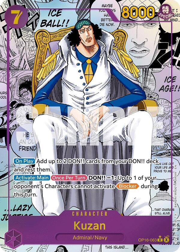 Kuzan (Manga) OP16-063 The Time of Battle Card