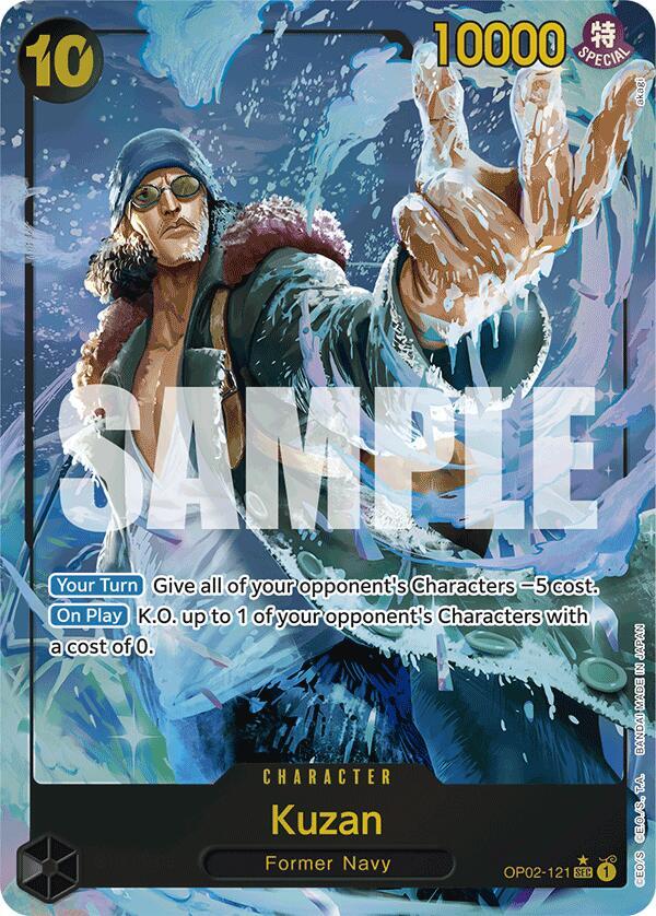 Kuzan (OP02-121) (Alternate Art) OP02-121 Premium Booster -The Best- Card