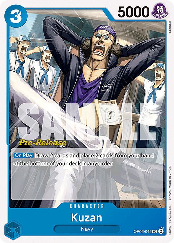 Kuzan OP06-045 Wings of the Captain Pre-Release Cards Card