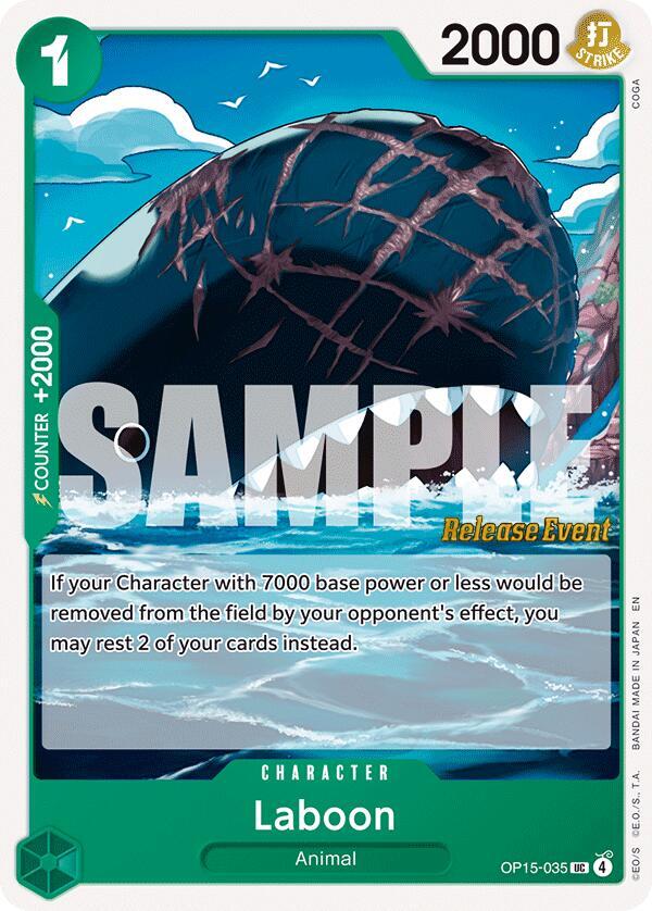 Laboon OP15-035 Adventure on Kami's Island Release Event Cards Card