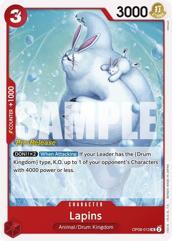 Lapins OP08-012 Two Legends Pre-Release Cards Card