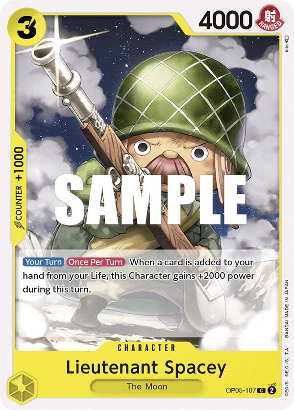 Lieutenant Spacey OP05-107 Awakening of the New Era Card