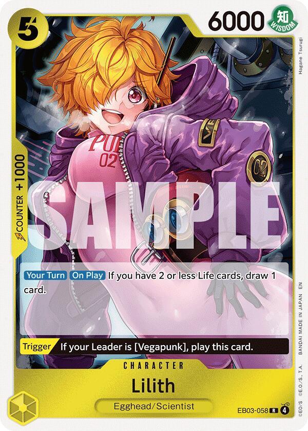 Lilith EB03-058 Extra Booster: One Piece Heroines Edition Card