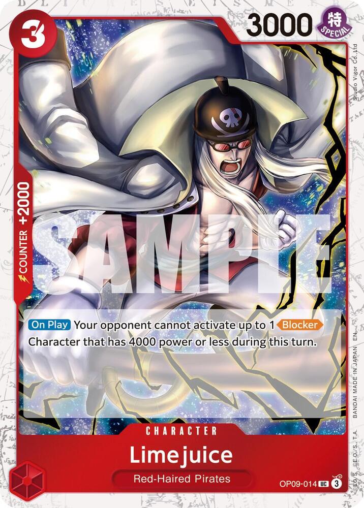 Limejuice (Pirate Foil) OP09-014 Premium Booster -The Best- Vol. 2 Card