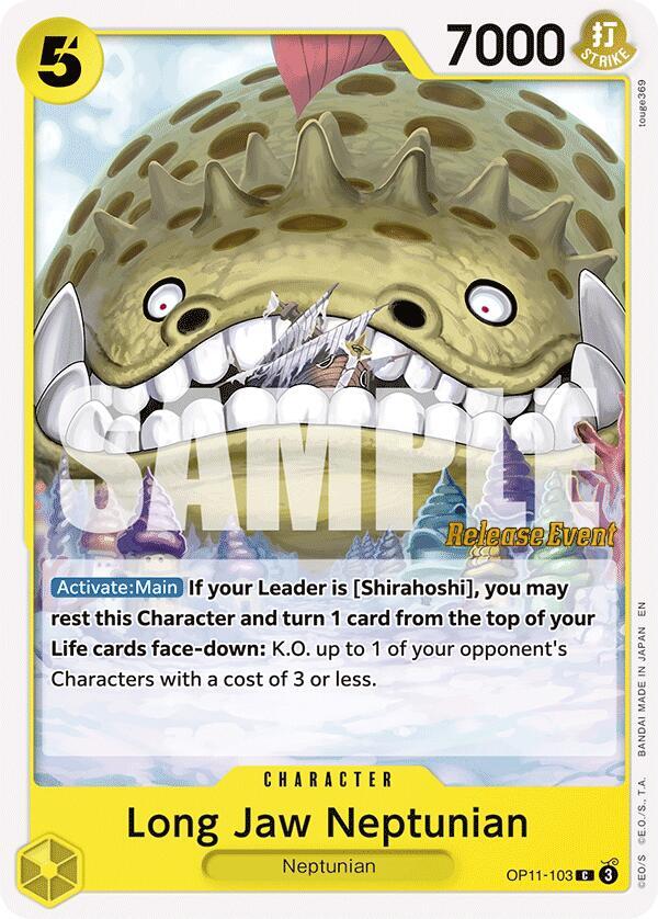 Long-Jaw Neptunian OP11-103 A Fist of Divine Speed Release Event Cards Card