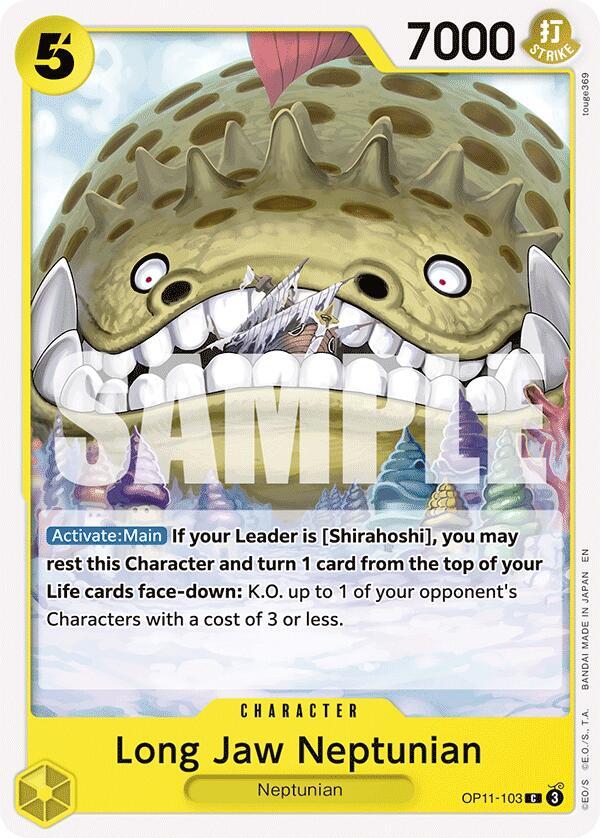 Long-Jaw Neptunian OP11-103 A Fist of Divine Speed Card