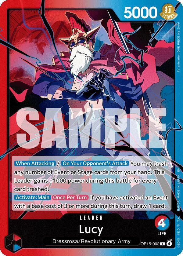 Lucy OP15-002 Adventure on Kami's Island Card