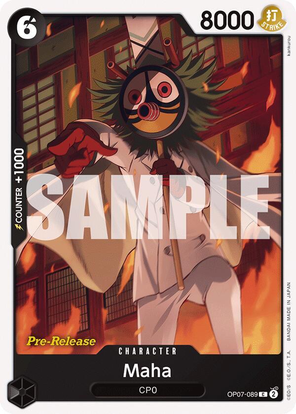 Maha OP07-089 500 Years in the Future Pre-Release Cards Card