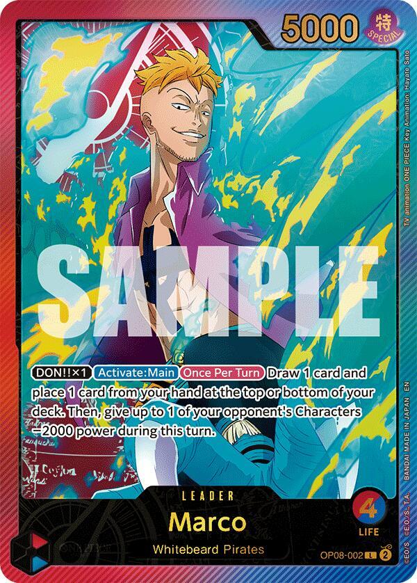 Marco (SP) OP08-002 Extra Booster: Anime 25th Collection Card