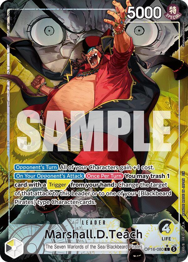 Marshall.D.Teach (080) (Alternate Art) OP16-080 The Time of Battle Card