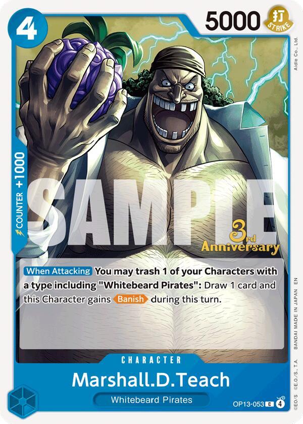Marshall.D.Teach OP13-053 Carrying On His Will: 3rd Anniversary Tournament Cards Card