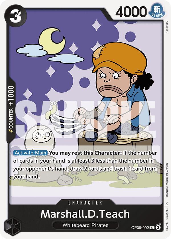 Marshall.D.Teach (092) OP09-092 Emperors in the New World Card