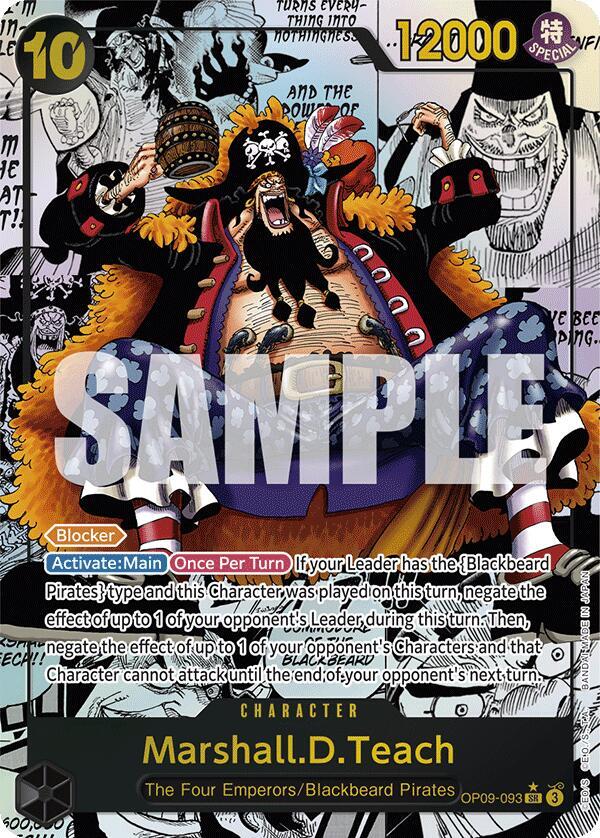 Marshall.D.Teach (093) (Manga) OP09-093 Emperors in the New World Card