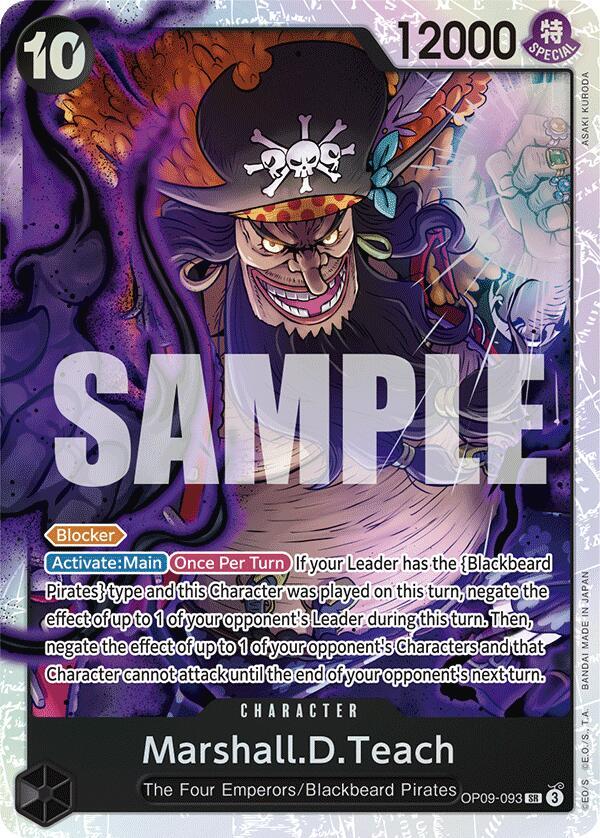 Marshall.D.Teach (093) OP09-093 Emperors in the New World Card