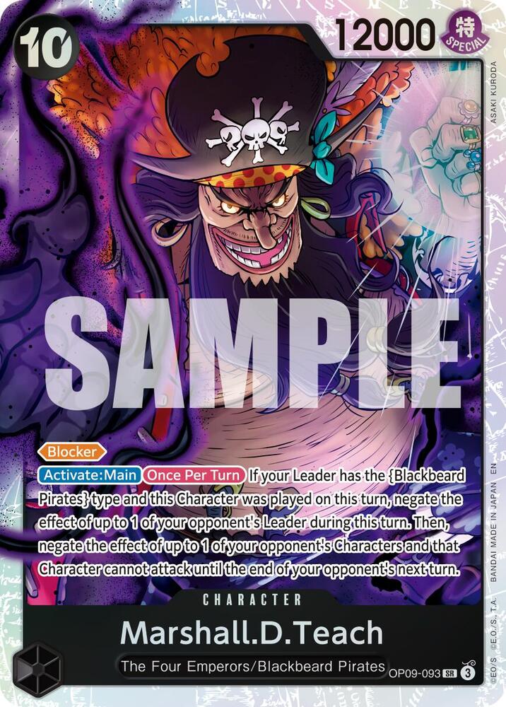 Marshall.D.Teach - OP09-093 (Reprint) OP09-093 Premium Booster -The Best- Vol. 2 Card