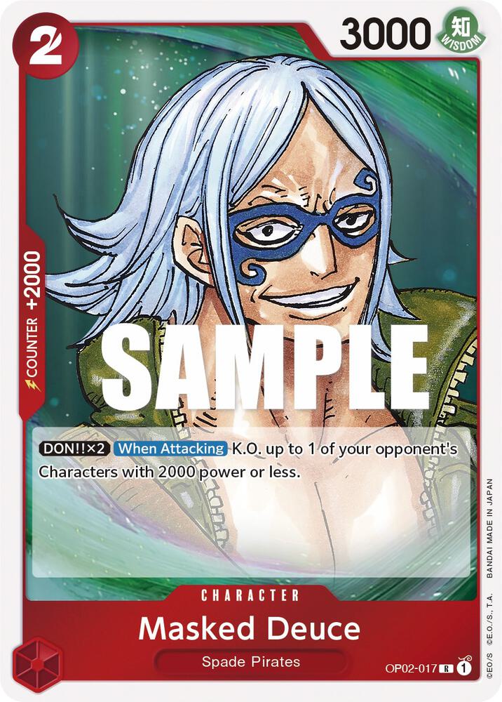 Masked Deuce OP02-017 Paramount War Card